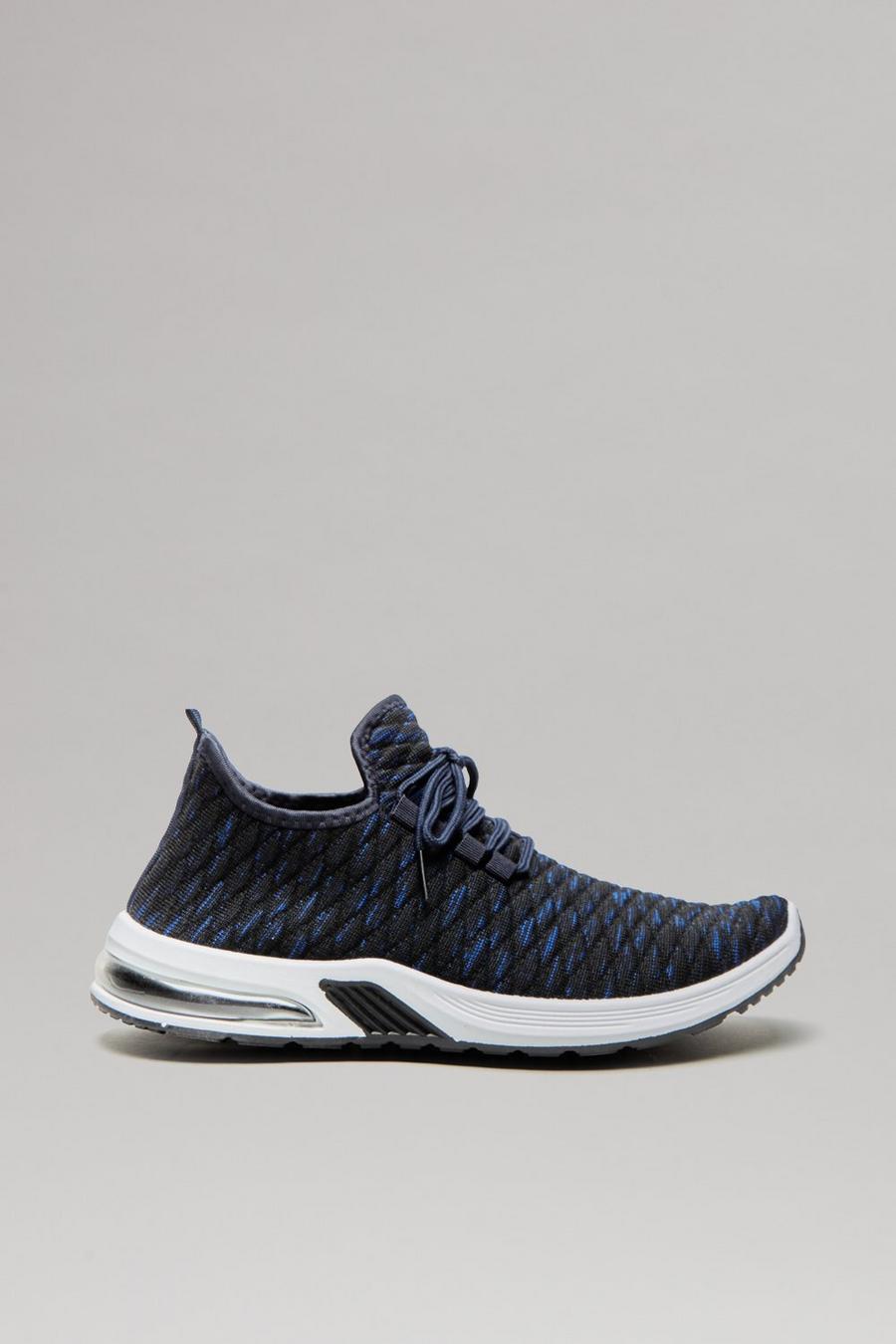 Trainers With Knitted Upper