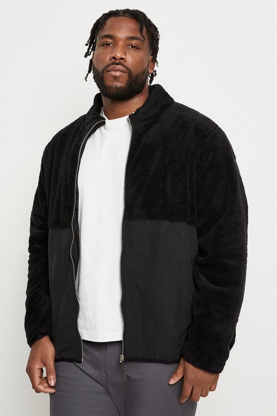 Plus Relaxed Fit Zip Up Jacket