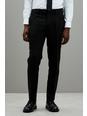 105 Slim Fit Black Tuxedo Trousers
