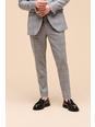 131 Skinny Fit Grey Check Trousers