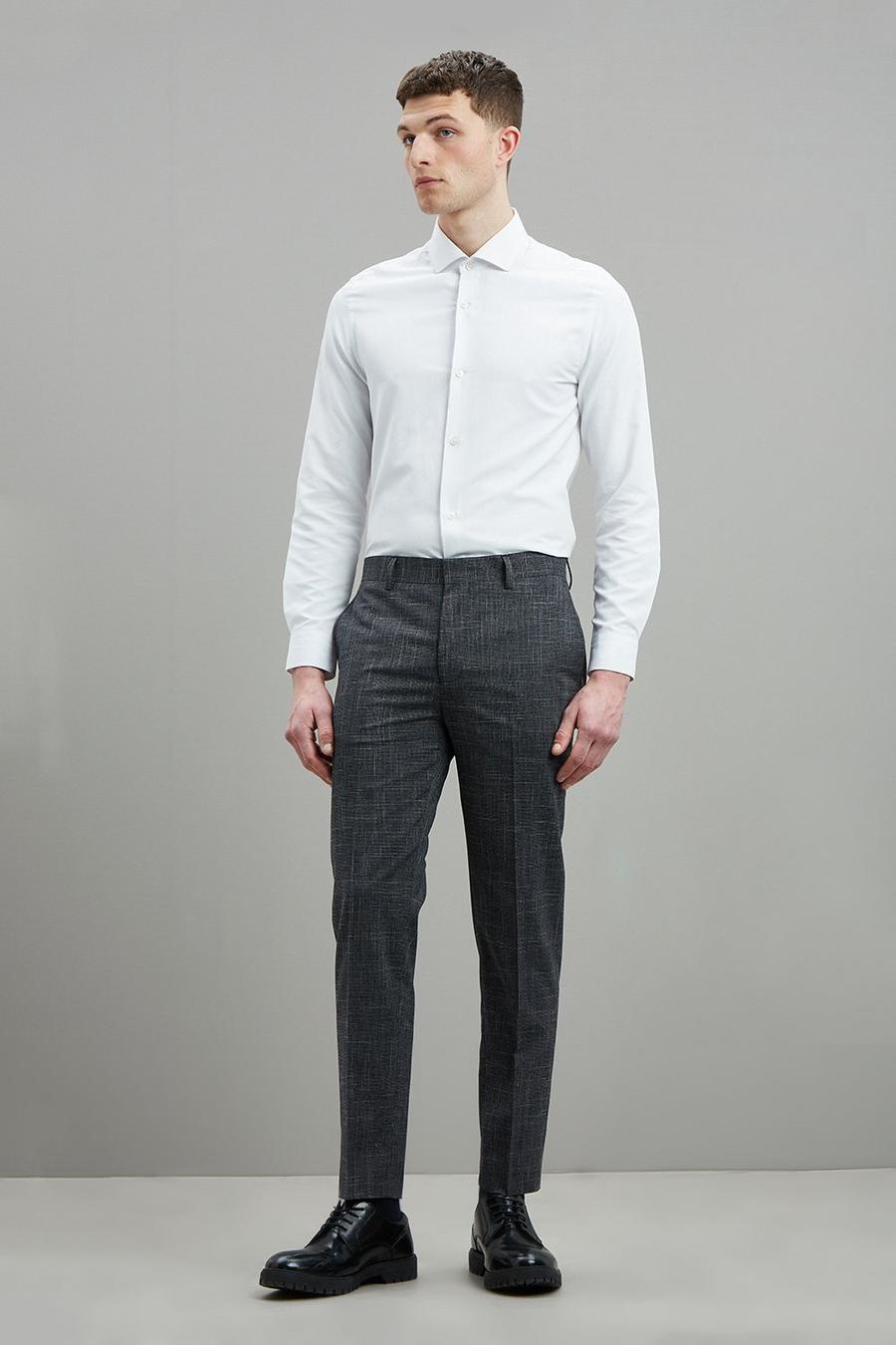 Skinny Fit Grindle Weave Two-Piece Suit