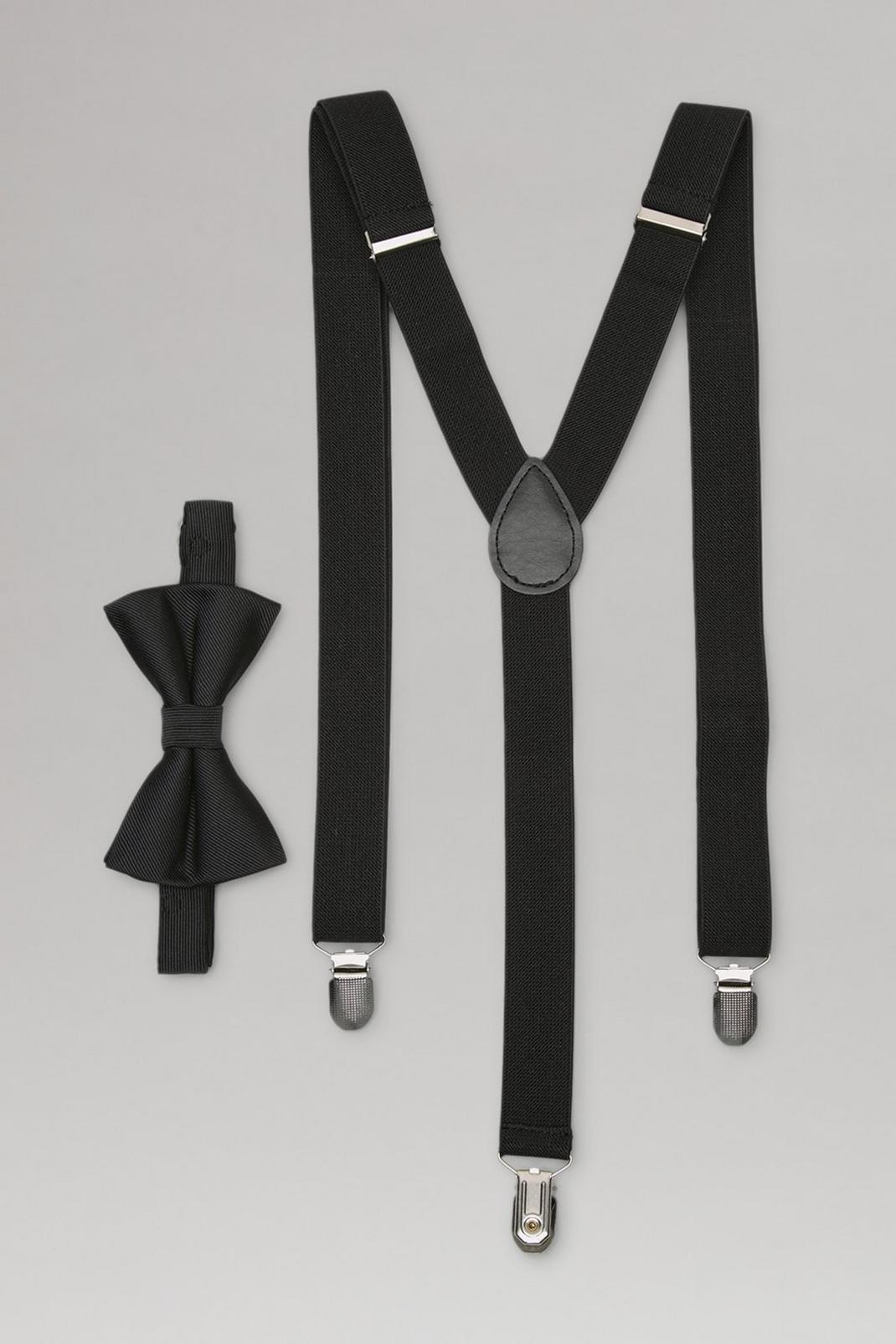 Black Braces And Bow Tie Gift Set image number 1