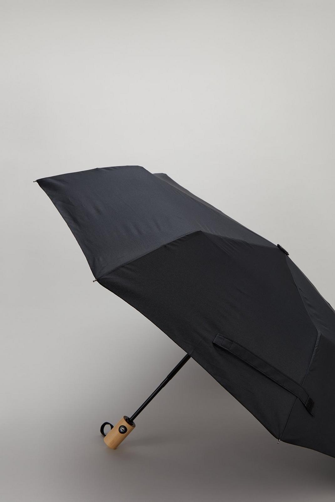 105 Automatic Umbrella With Bamboo Handle image number 2