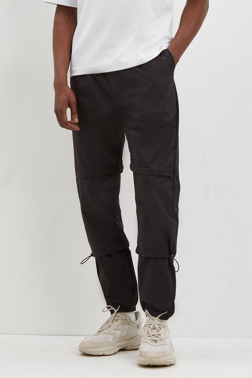Black Skinny Tech Trousers image number 1