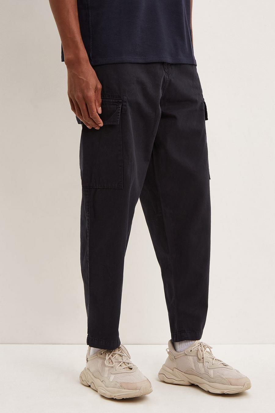 Loose Fit Utility Cargo Trousers