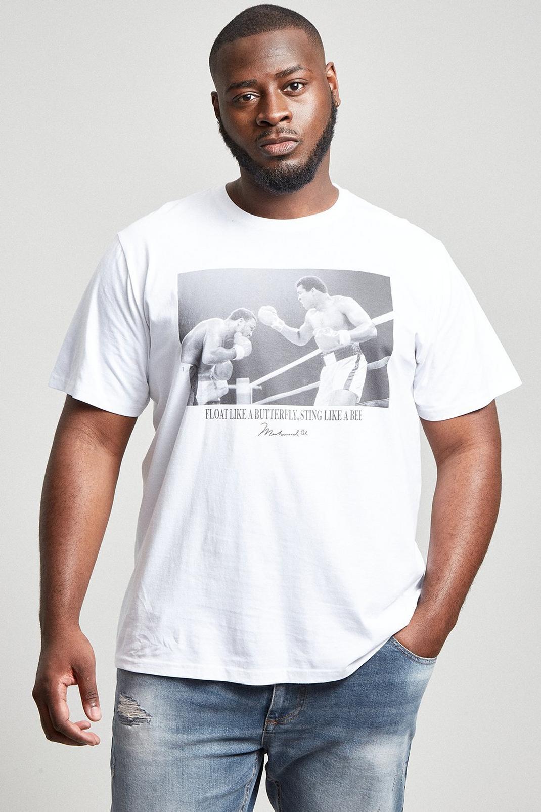 173 Plus And Tall Ss Muhammed Ali Photo T-shirt image number 1