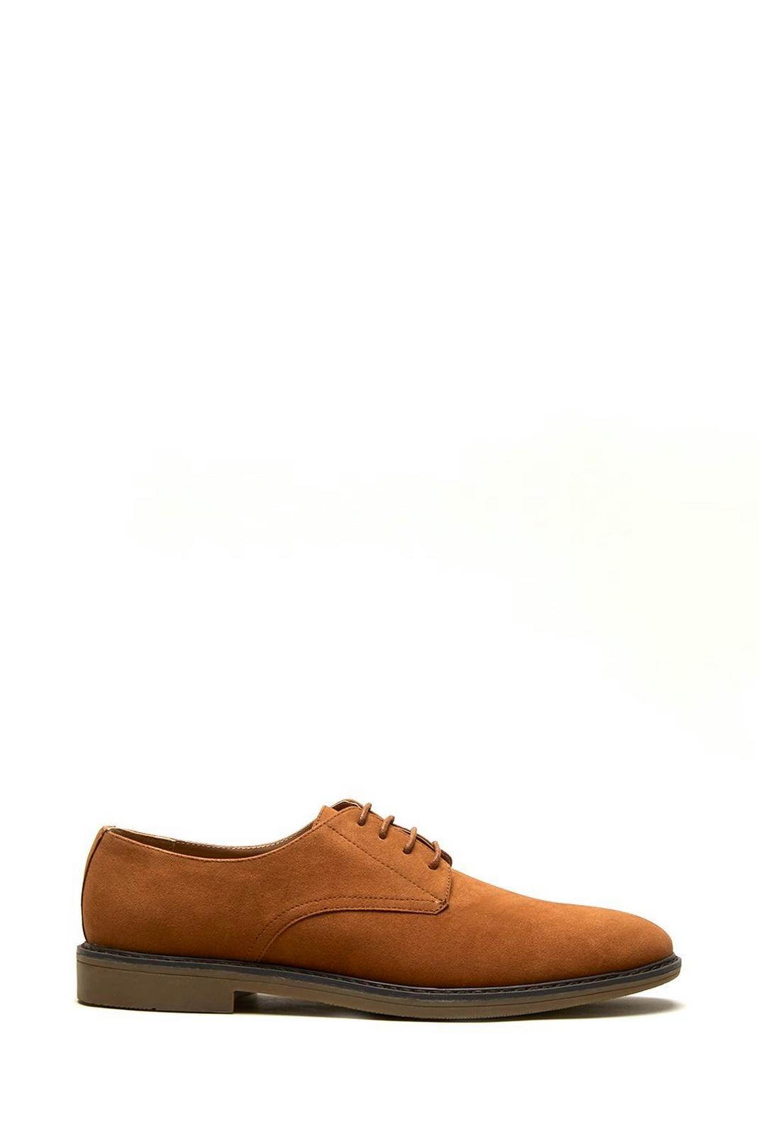 Tan Faux Suede Desert Shoes image number 1