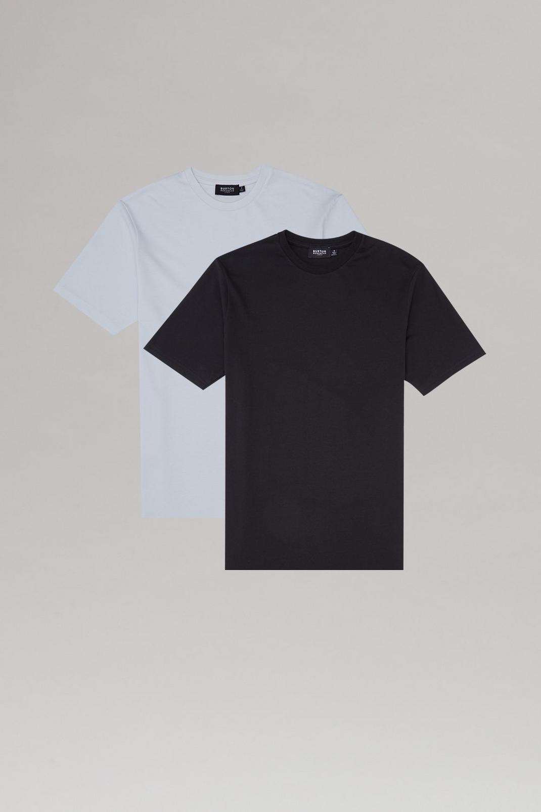 White 2 Pack Slim Fit T-Shirt image number 1