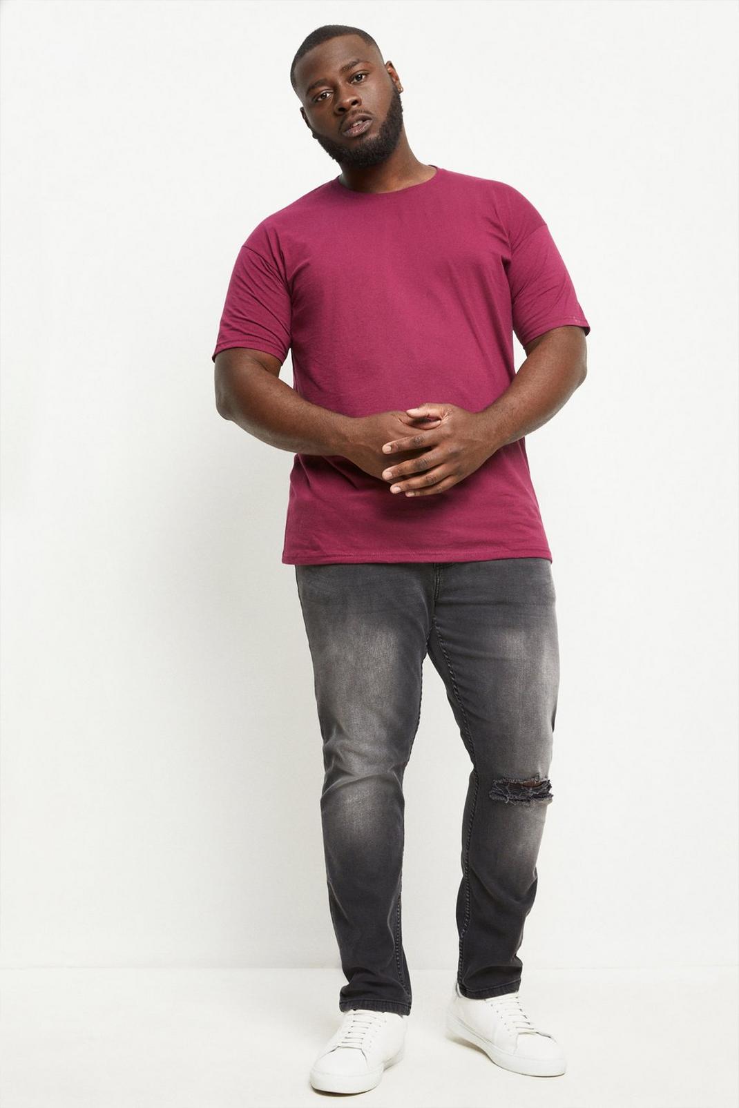 294 Plus And Tall Short Sleeve Basic Crew Tee image number 2