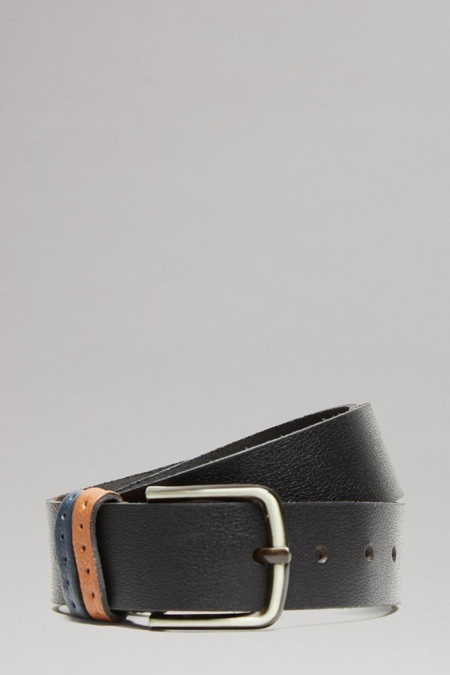 Plus And Tall Double Contrast Keep Belt