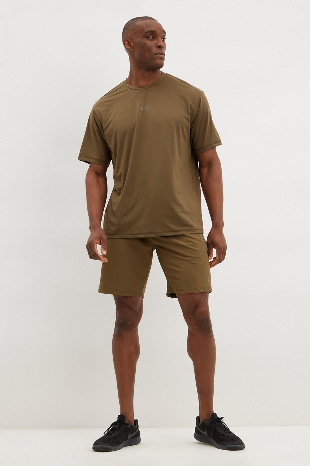 Khaki RTR Relaxed Fit T-Shirt image number 1