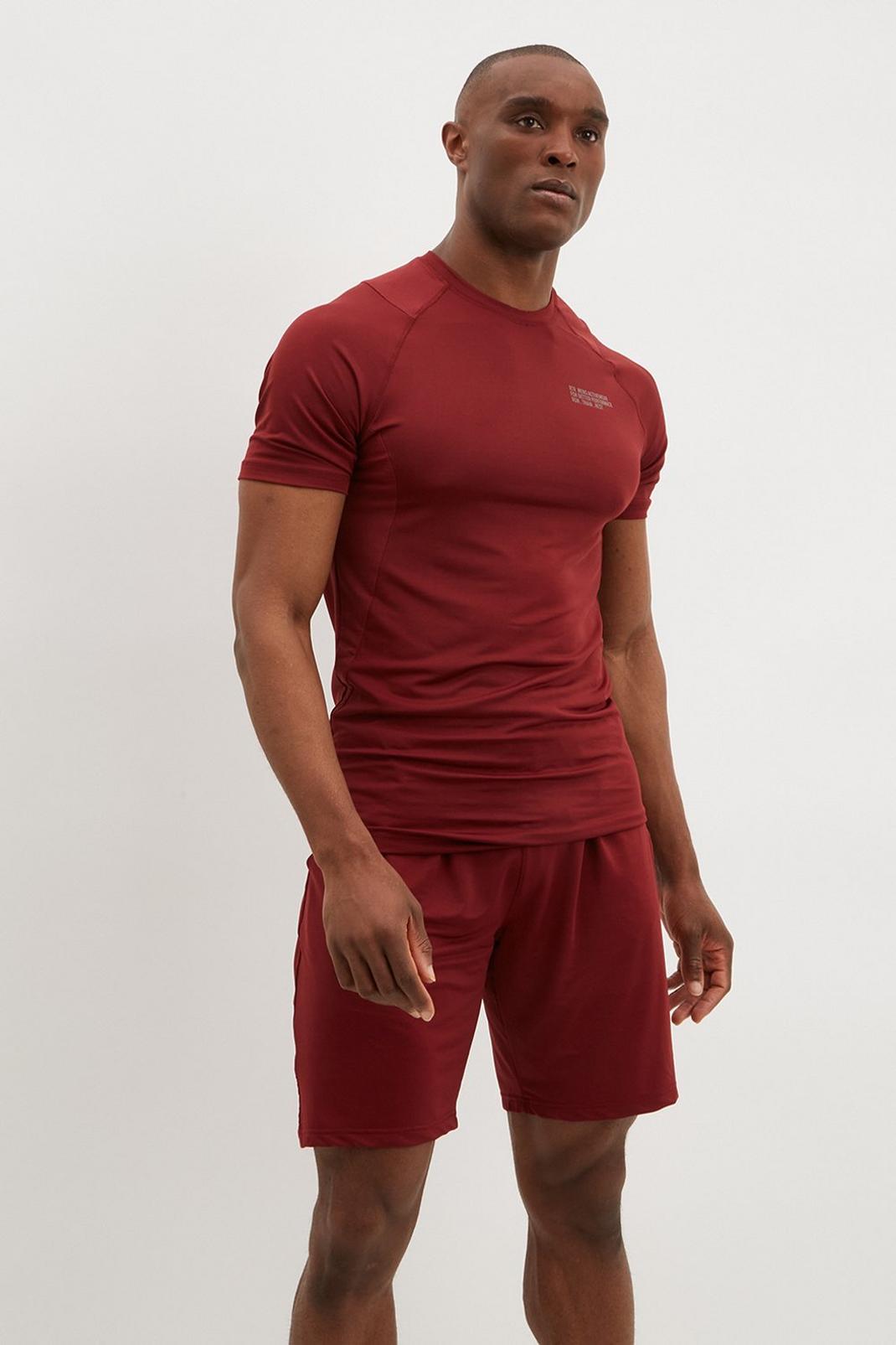 Chocolate RTR Plus And Tall Muscle Fit Mesh T-shirt image number 1