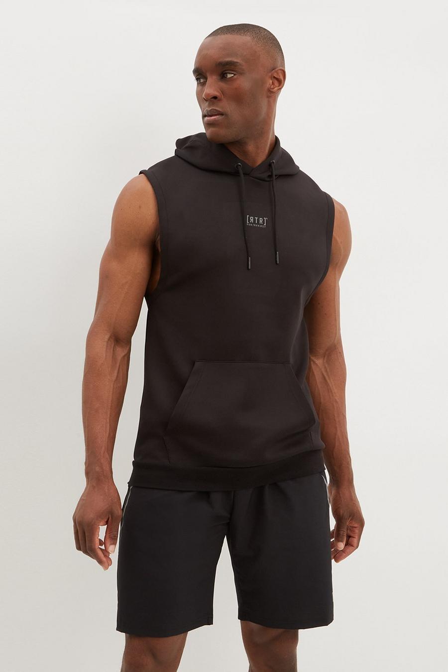 RTR Plus And Tall Running Hooded Tank Vest