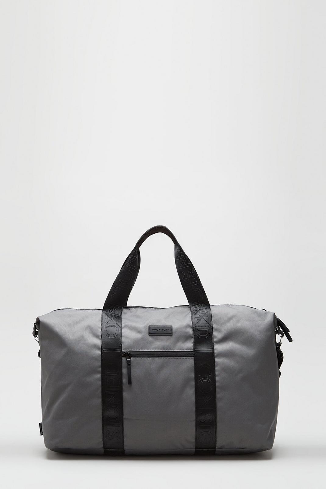 Grey Consigned Twin Strap Holdall image number 1