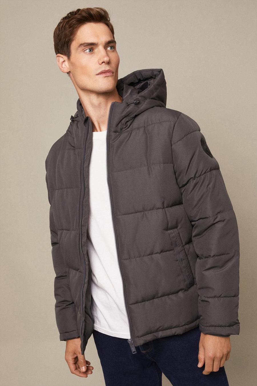 Hooded Quilt Puffer Jacket