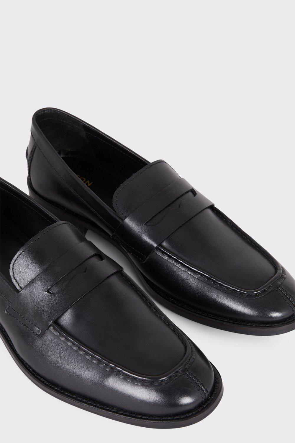 burton black loafers