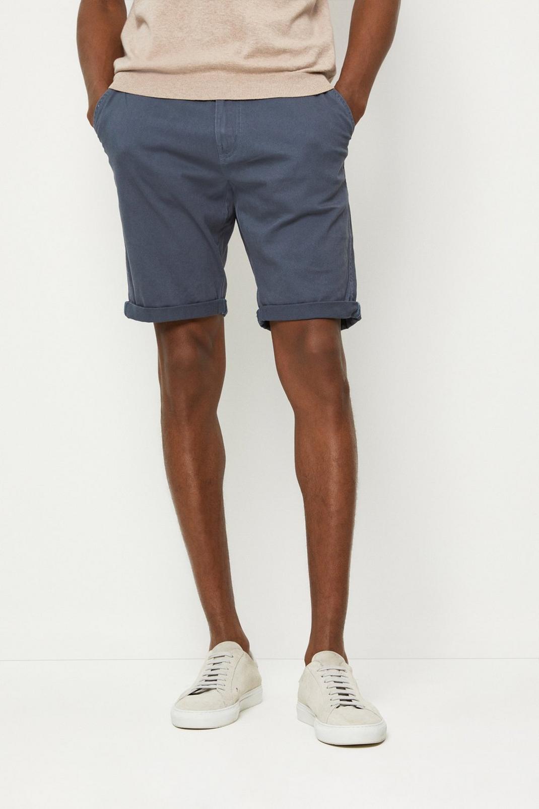 Blue Chino Shorts image number 1
