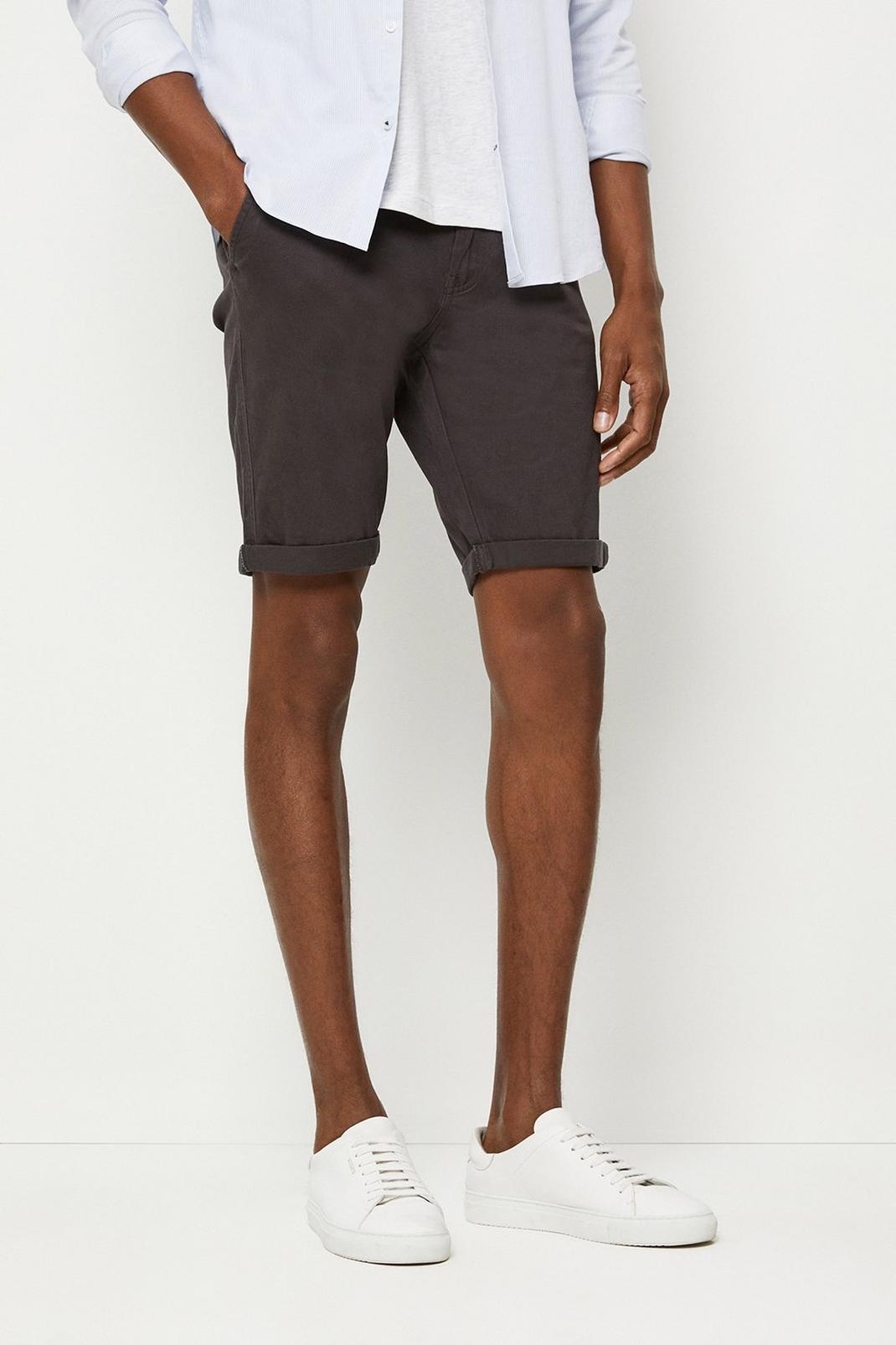 Charcoal Chino Shorts image number 1