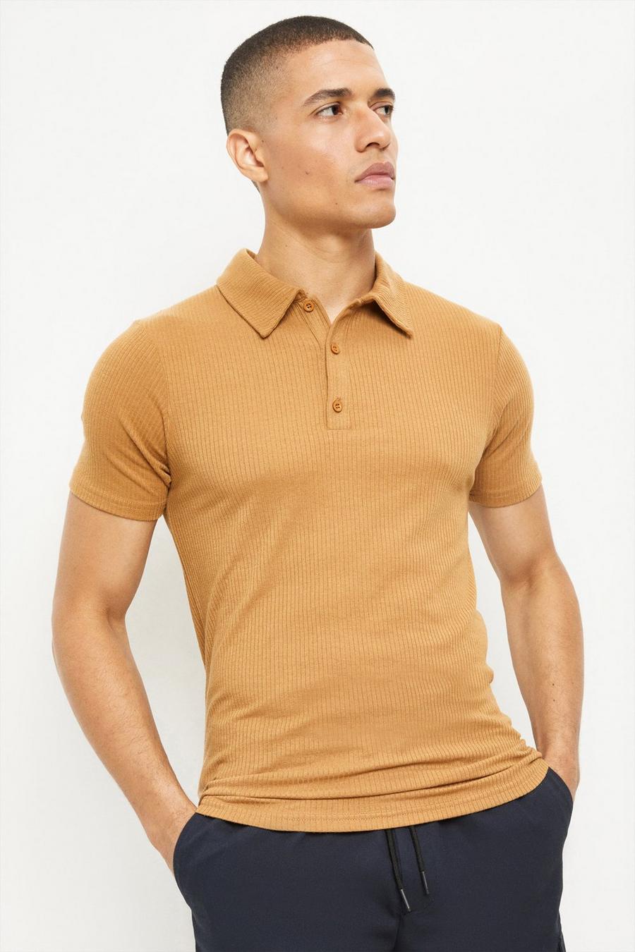 Short Sleeve Muscle Fit Polo