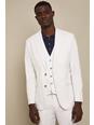 Neutral Tailored Fit Pale Grey Cotton Stretch Suit Jacket