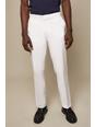 Neutral Tailored Fit Pale Grey Cotton Stretch Suit Trouser