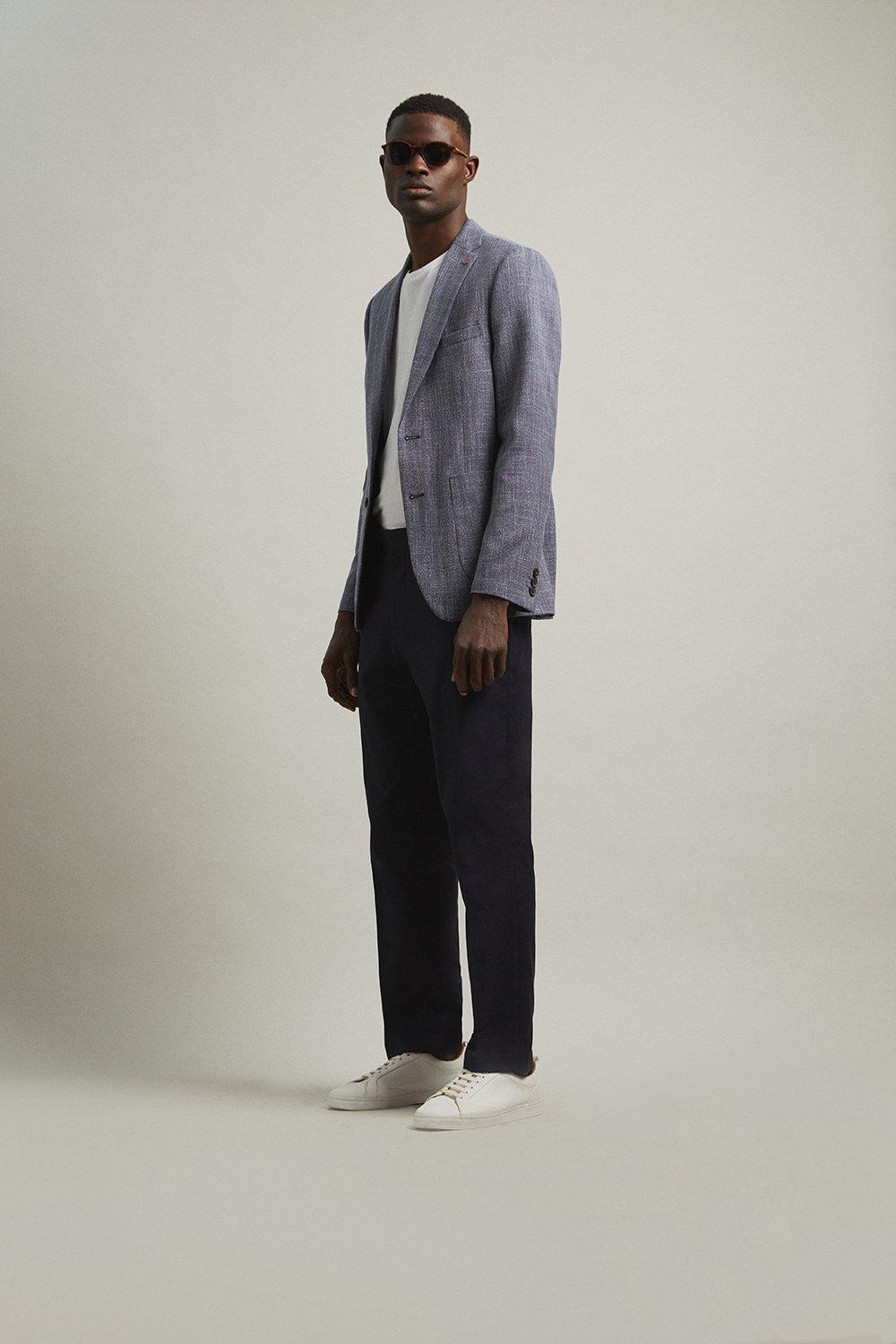 casual grey blazer for men