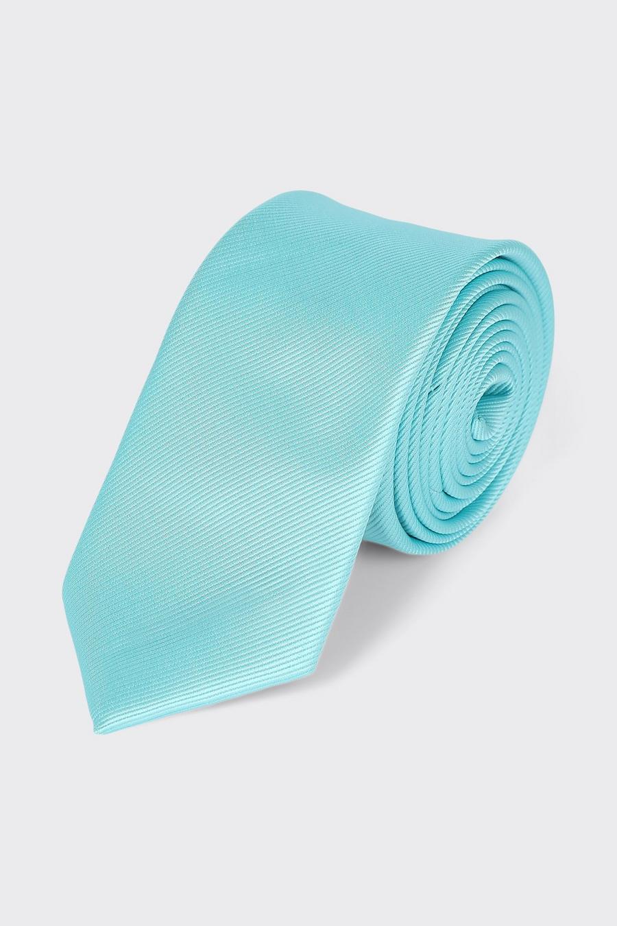 Slim Aqua Blue Tie