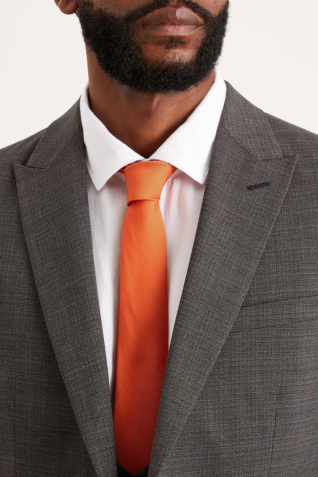Slim Orange Tie image number 1