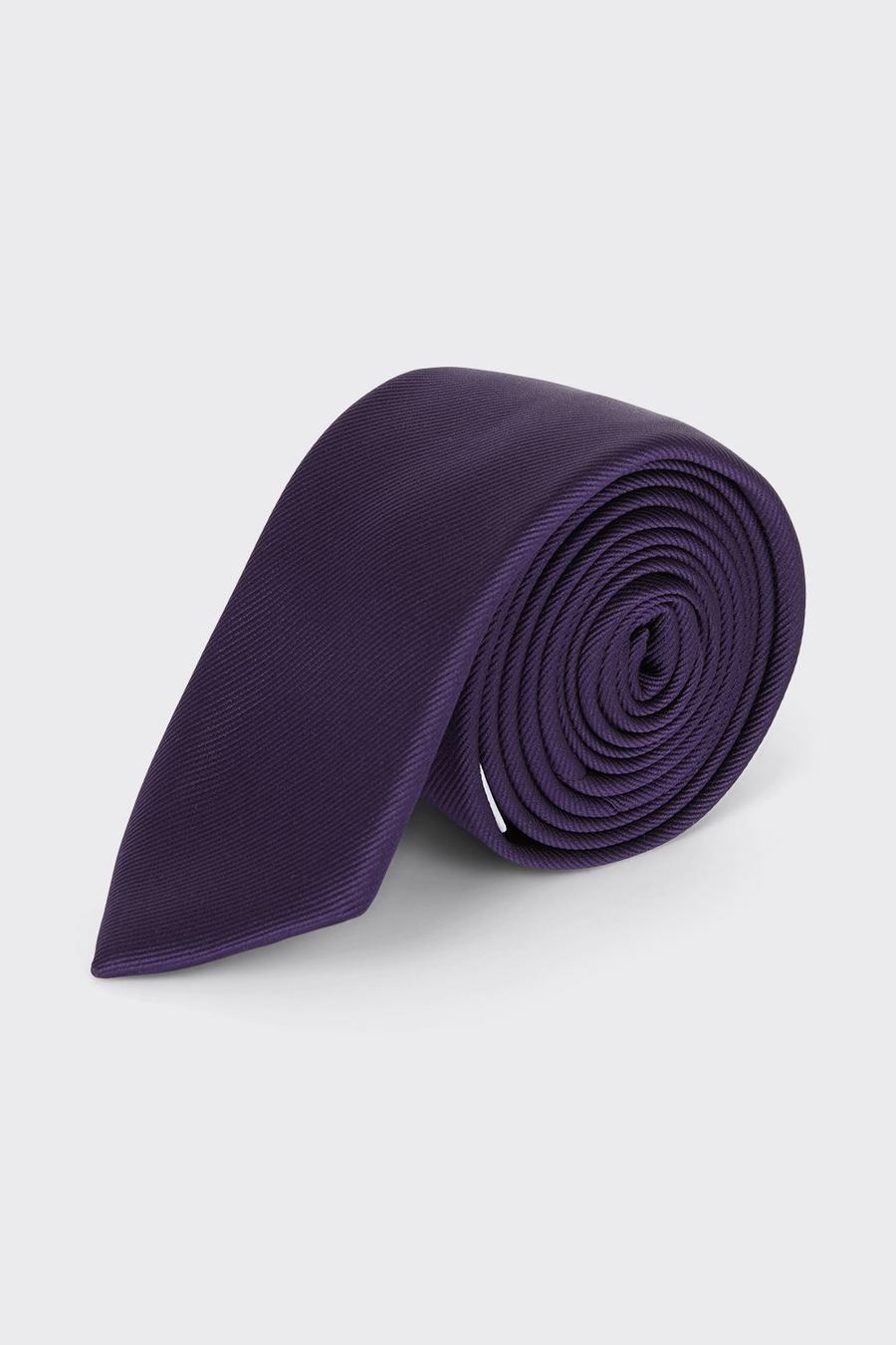 Slim Purple Tie