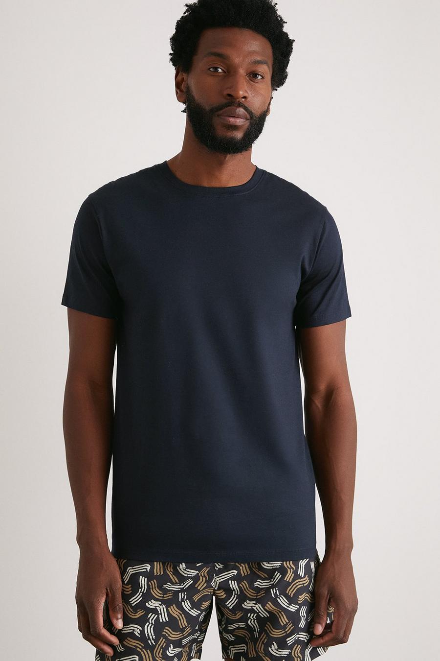 Premium Mercerised Cotton Crew Neck T-shirt