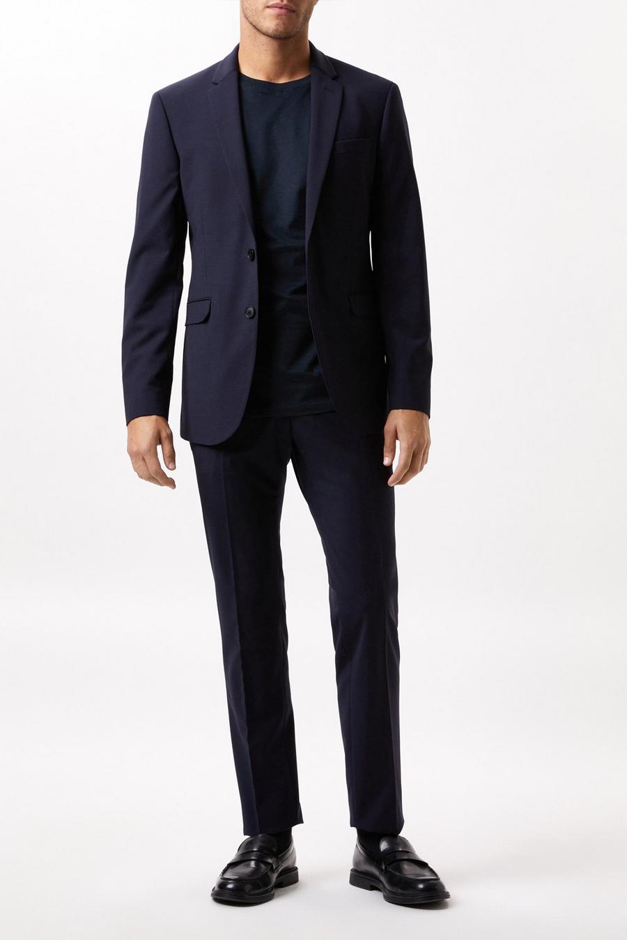 Slim Fit Navy Performance Two-Piece Suit 
