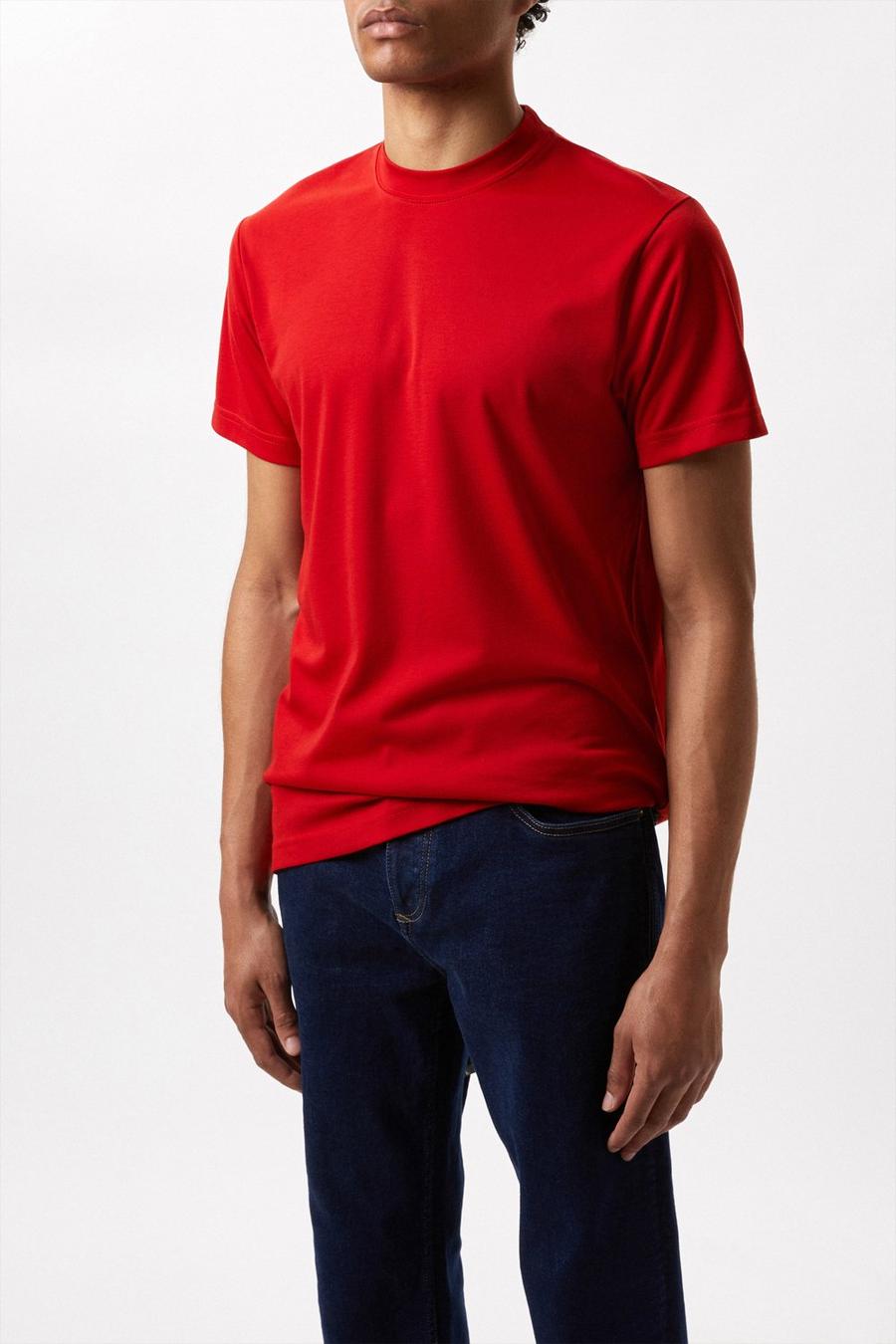 Red Premium Crew Neck T-shirt
