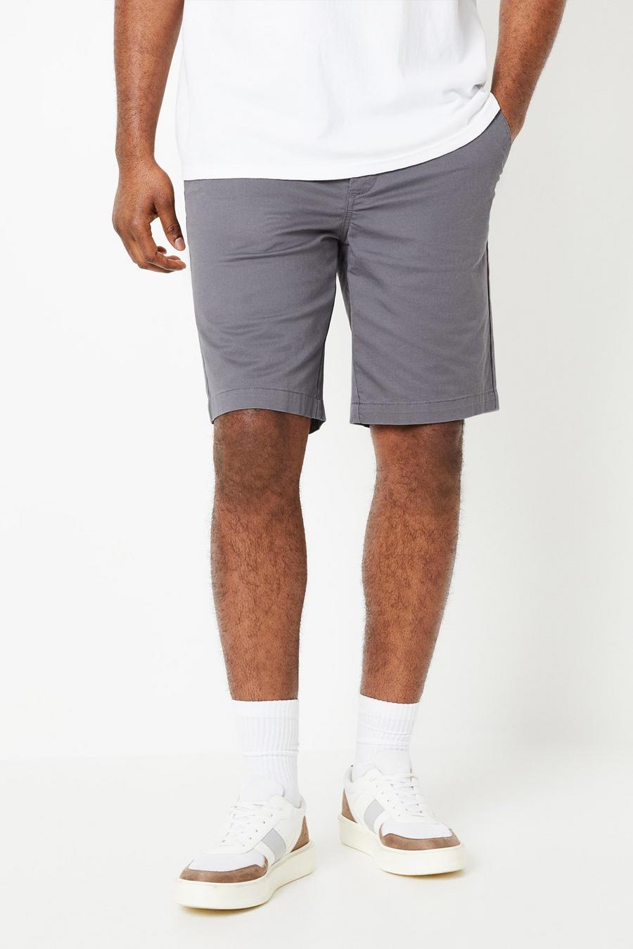Classic Charcoal Chino Shorts