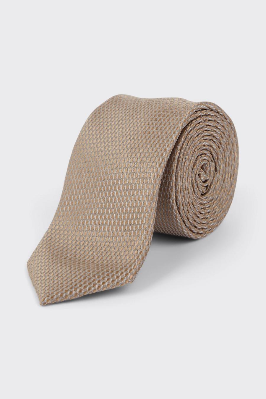 Champagne Two Tone Textured Tie