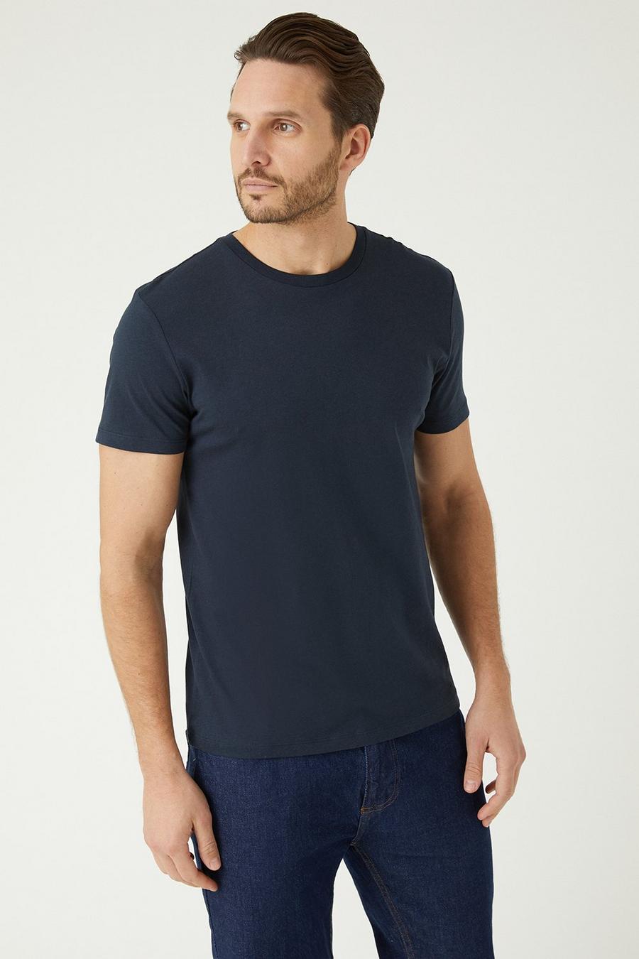 Navy 3 Pack Crew Neck T-shirts