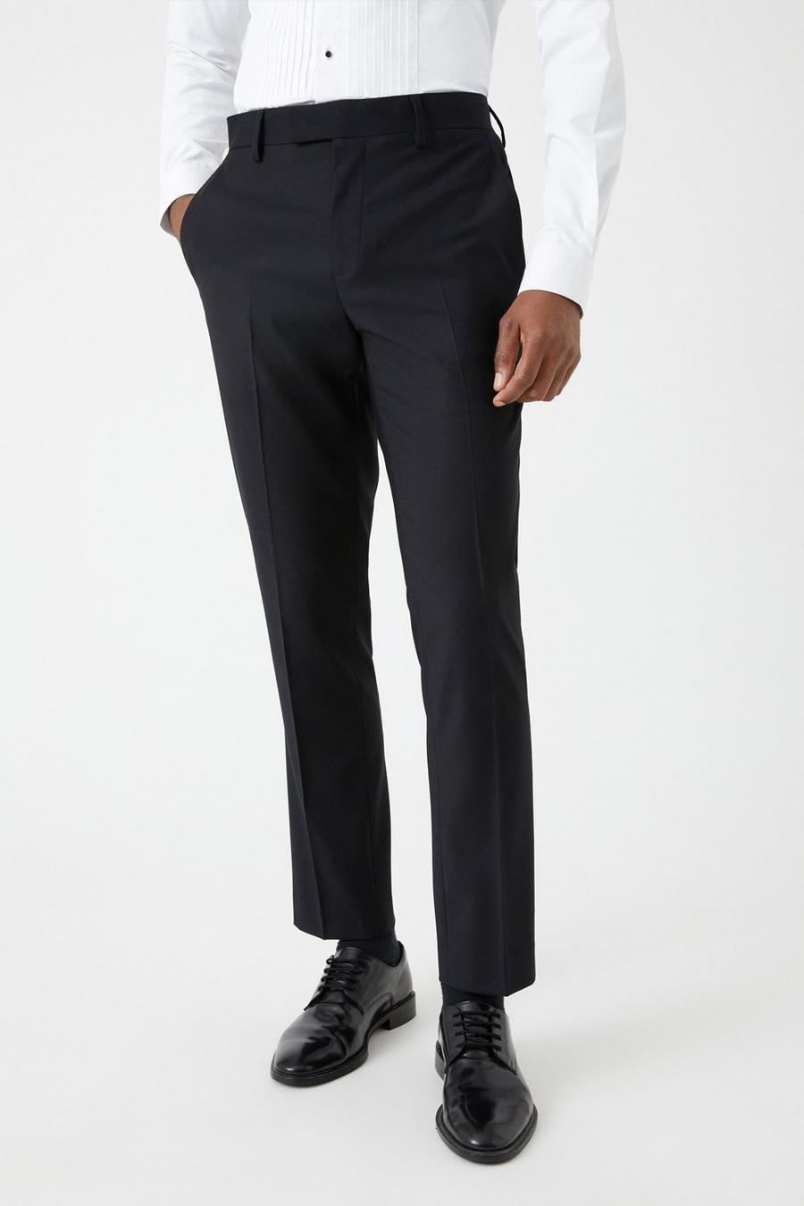 Slim Fit Black Tuxedo Two-Piece Suit
