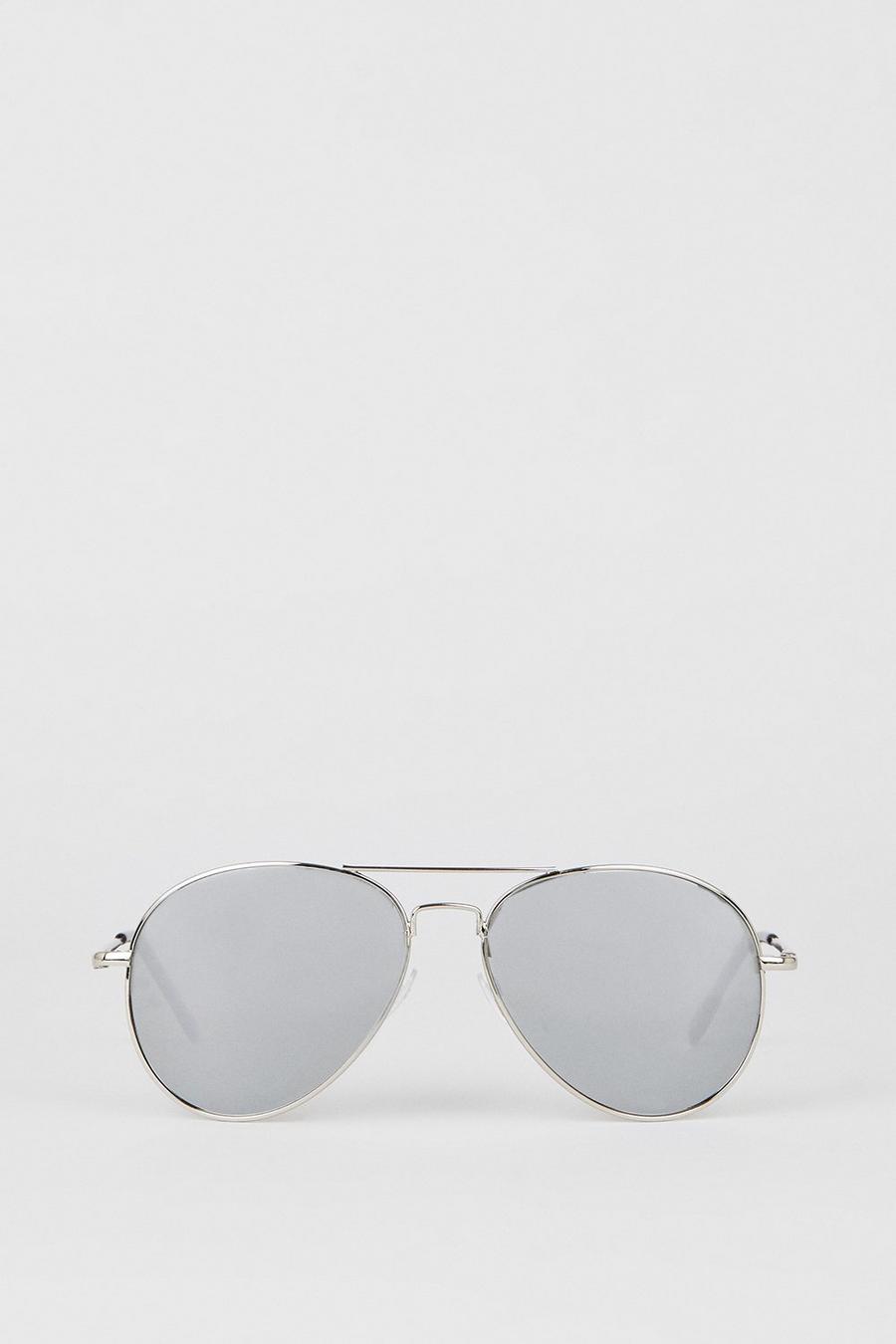 Retro Aviator Frame Sunglasses