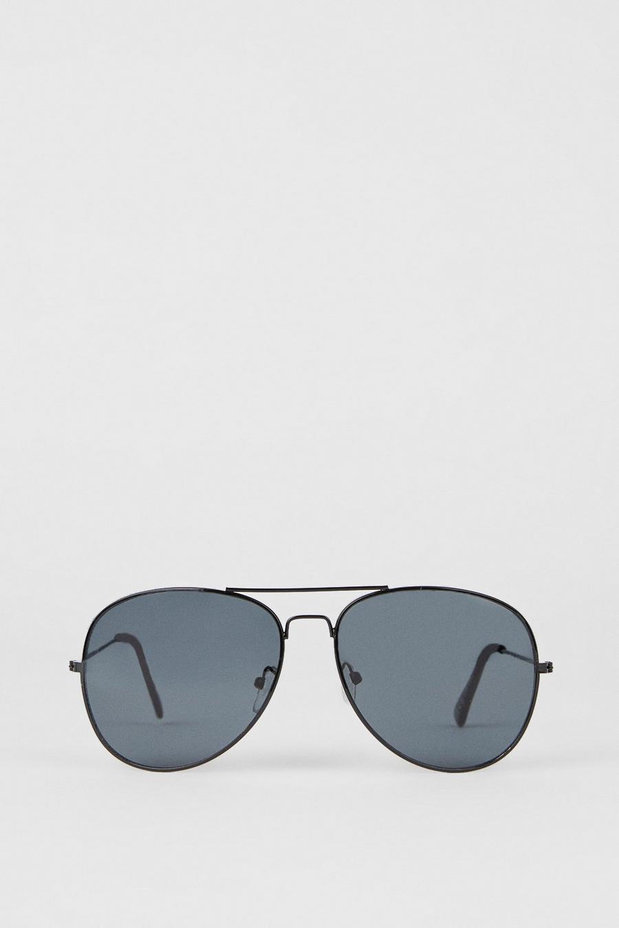 Narrow Aviator Frame Sunglasses