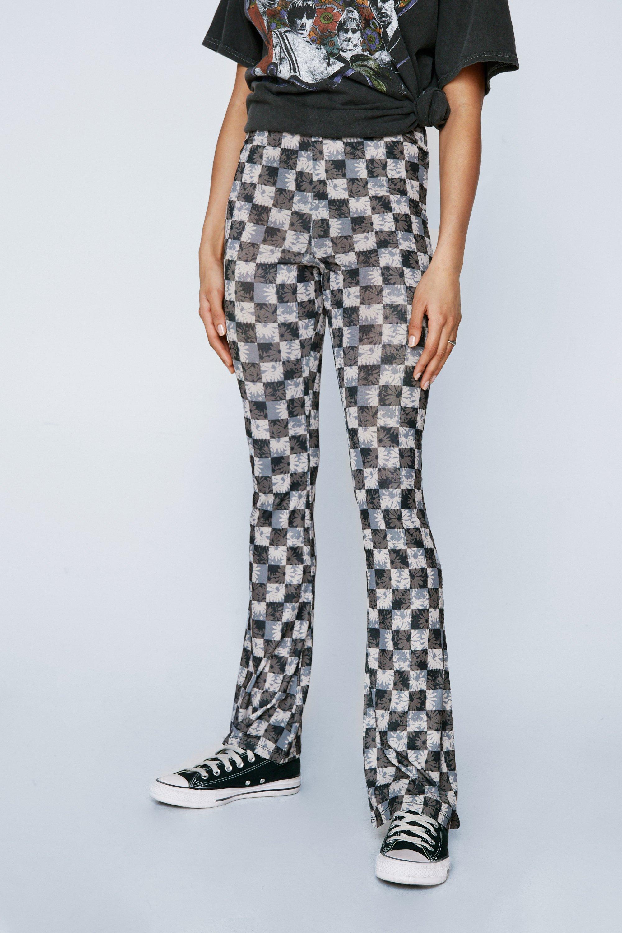 Long on sale pants checkerboard