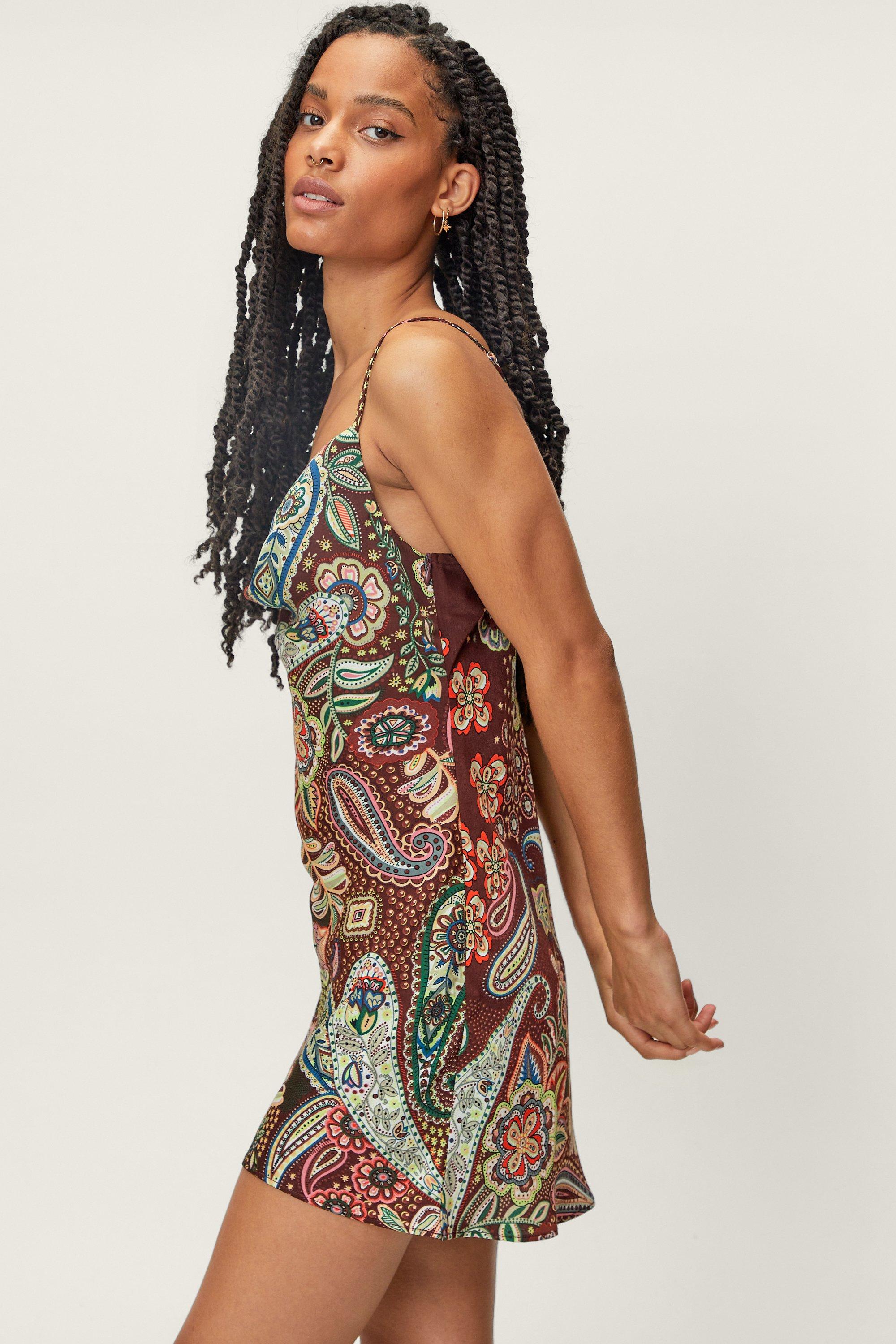 Paisley clearance silk dress