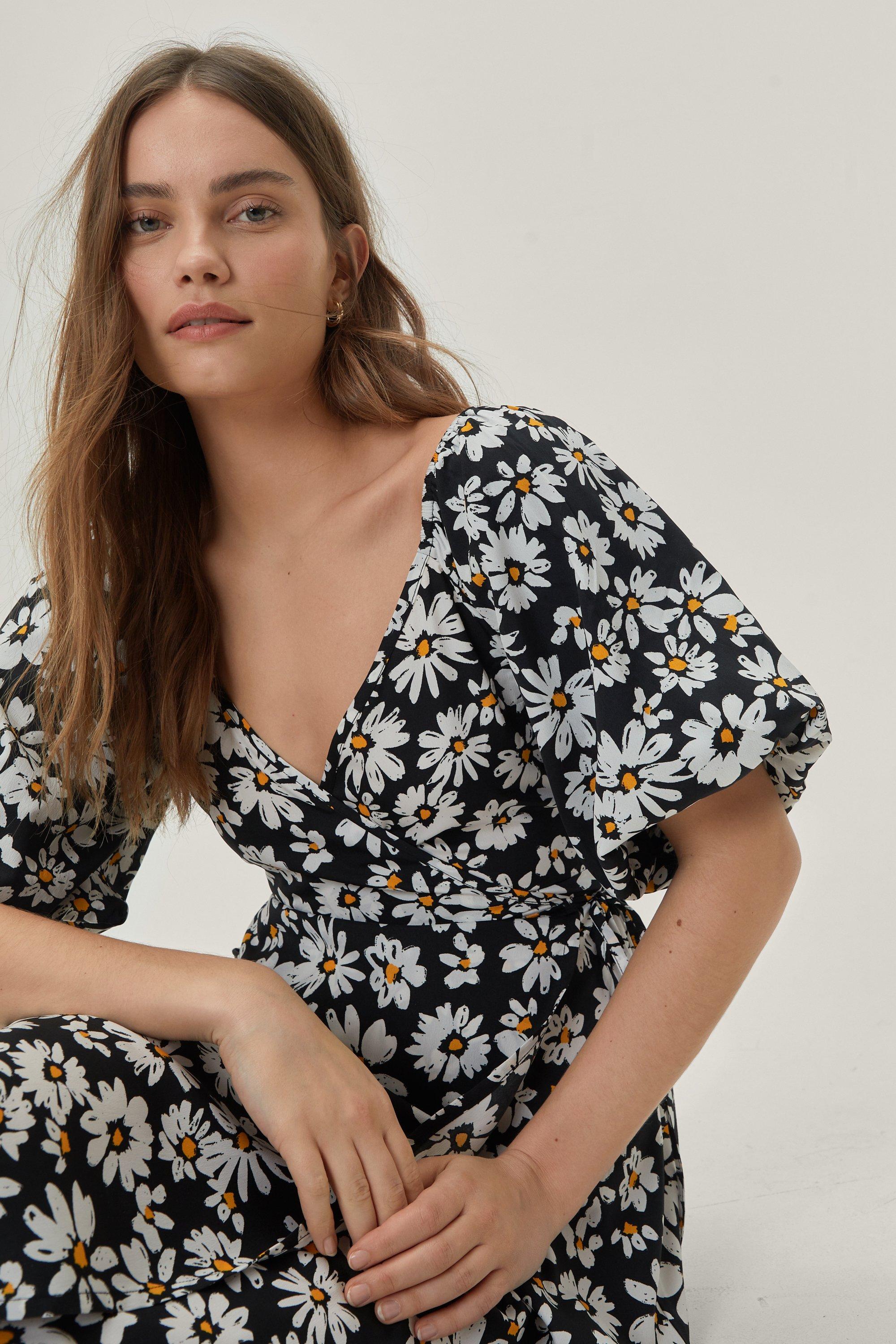 Daisy print dress sale