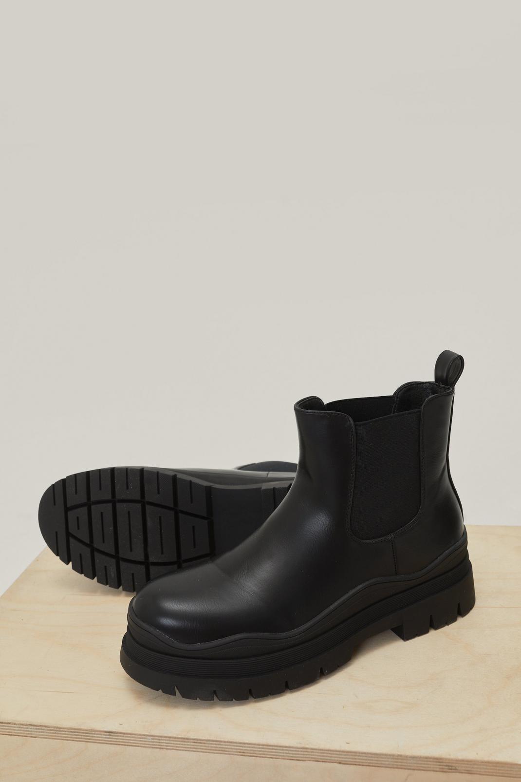 105 Chunky Cleated Ankle High Chelsea Boots image number 2