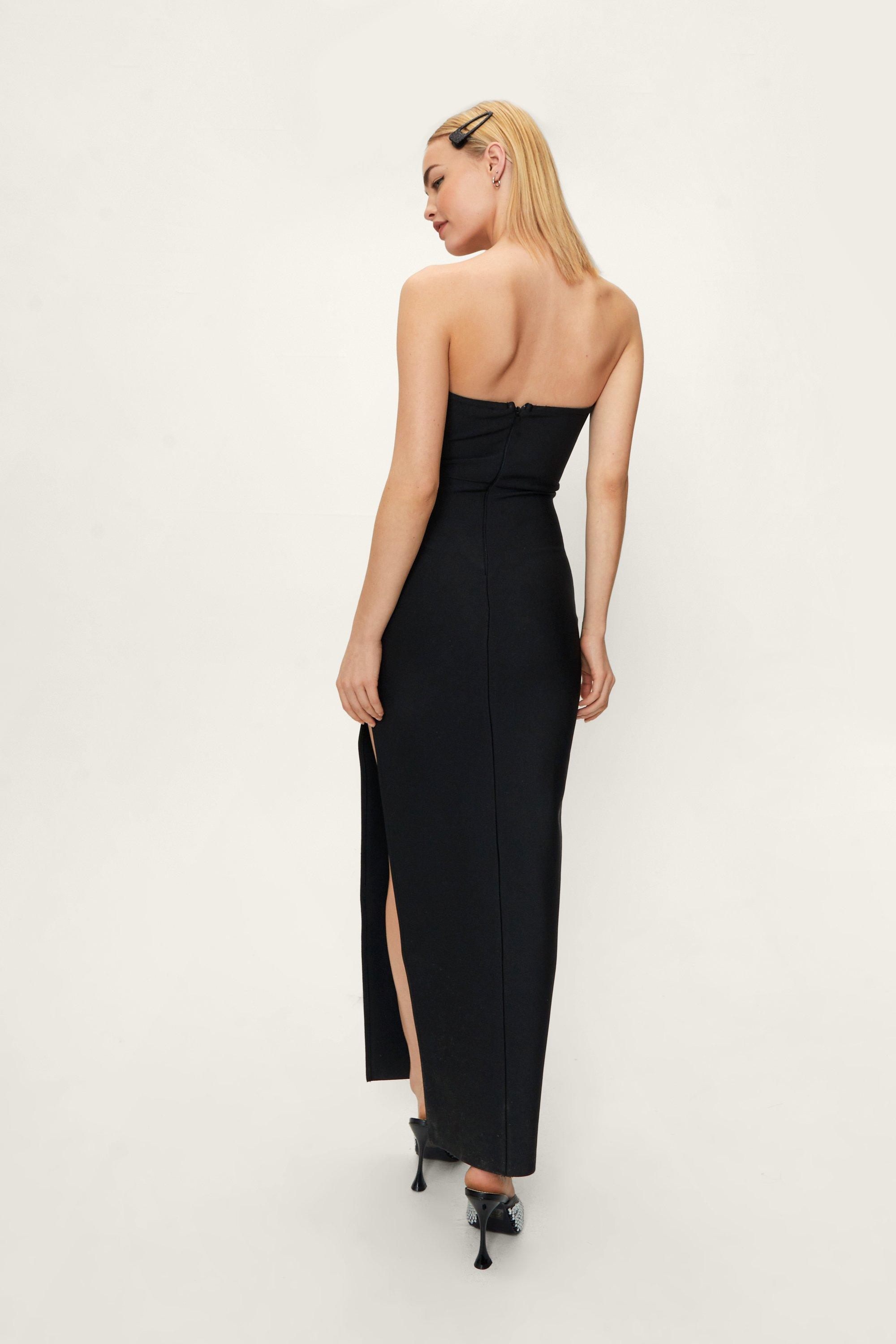 low neckline gown