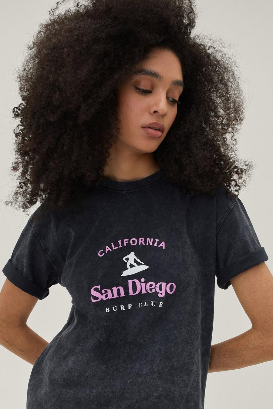 San Diego Acid Wash Graphic T-shirt
