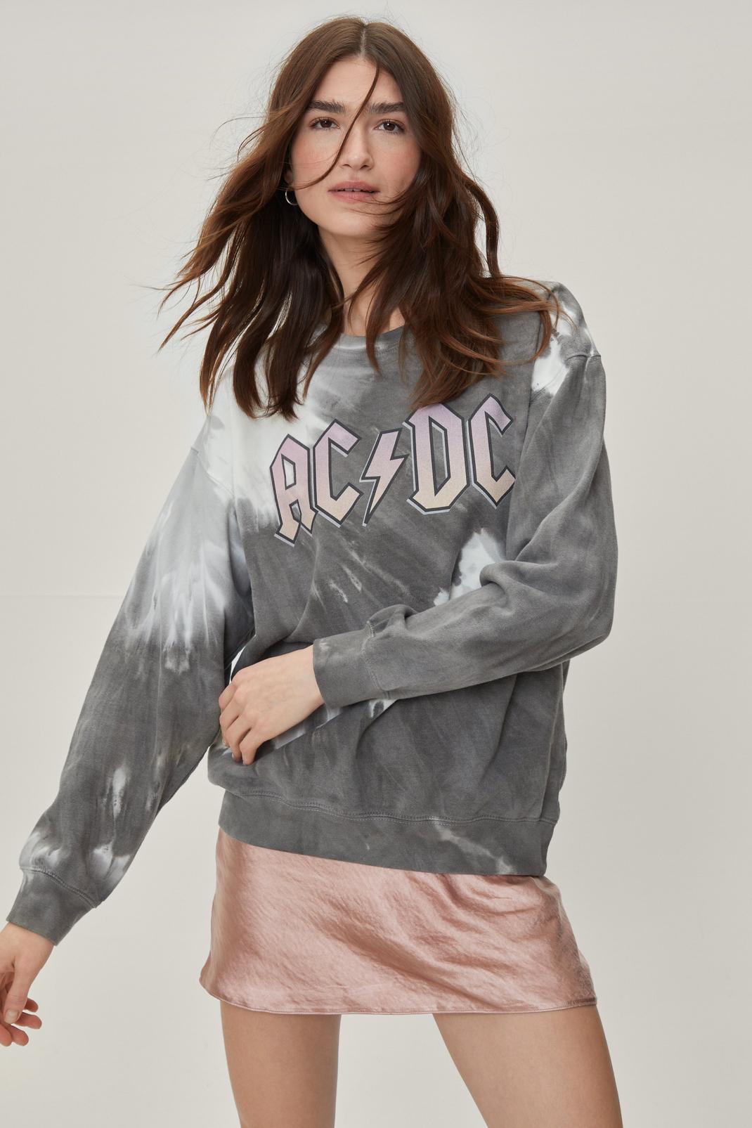 Sweat Acdc Tie Dye, Grey image number 1