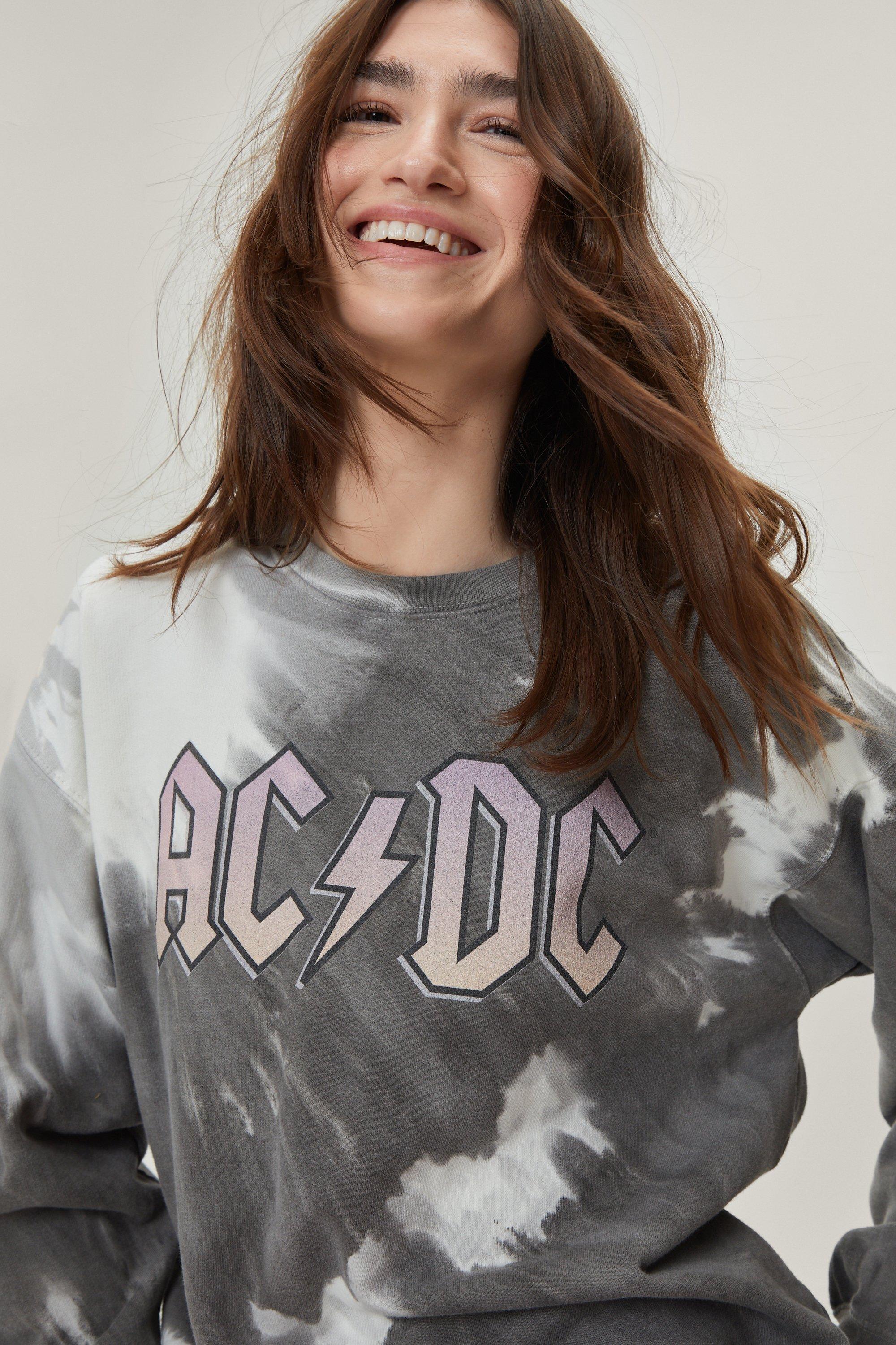 Ac dc tie 2025 dye sweatshirt