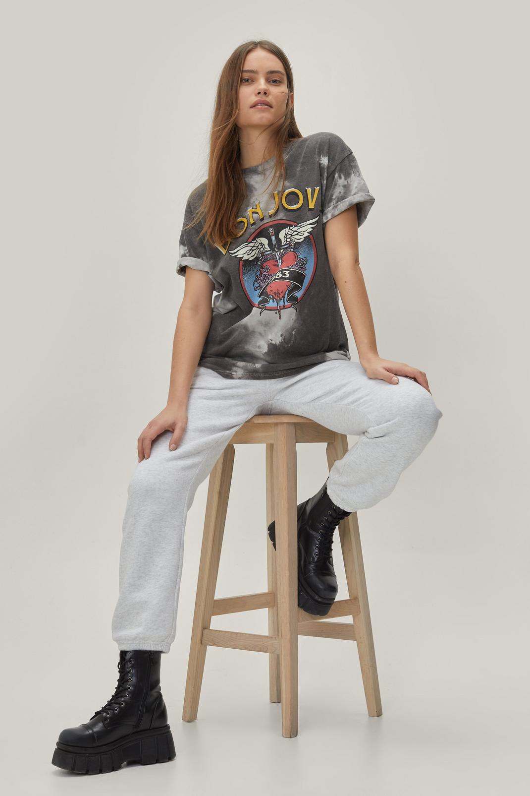 144 Tie Dye Bon Jovi T-shirt image number 2