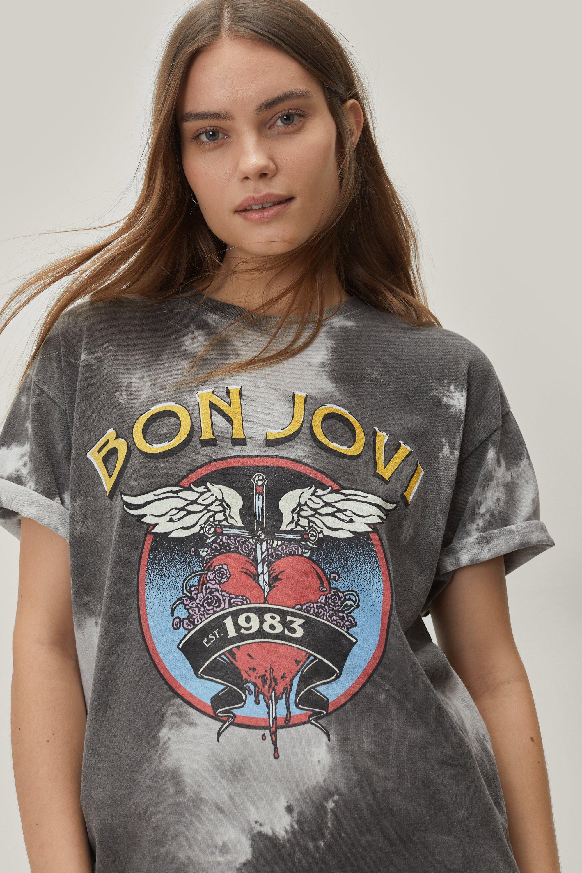 Bon jovi cheap t shirt women's