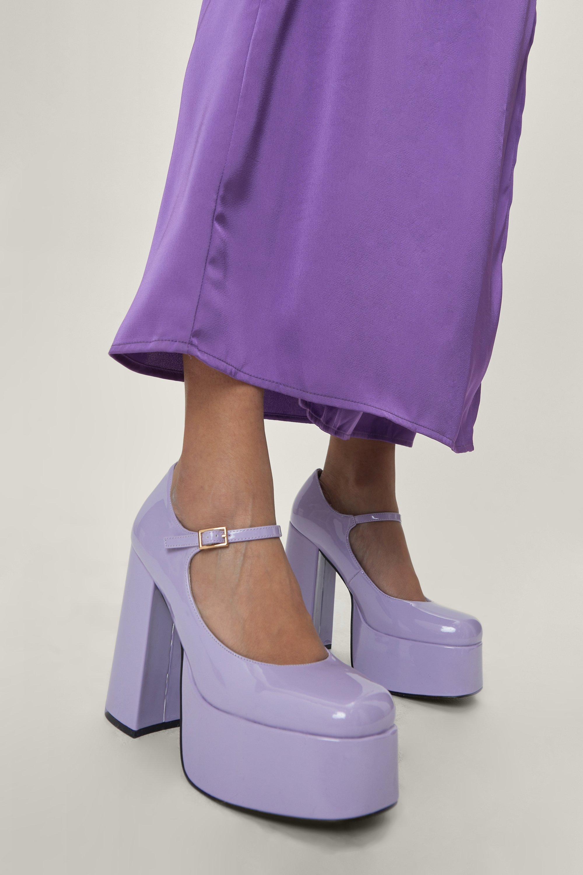 platform mary janes chunky heel
