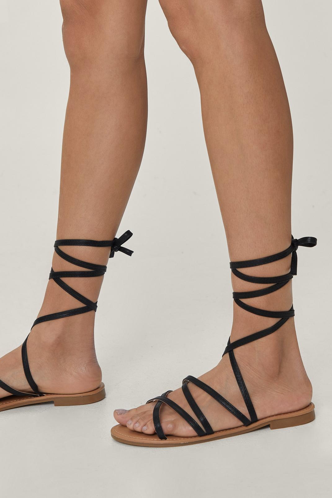 105 Strappy Tie Up Sandal  image number 2